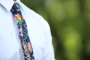 The Firecracker Floral Tie