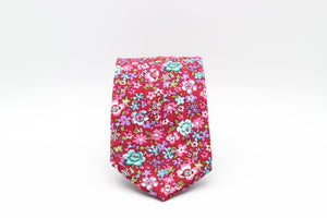 The Quilted Floral Tie