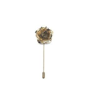 Gold Flower Lapel Pin